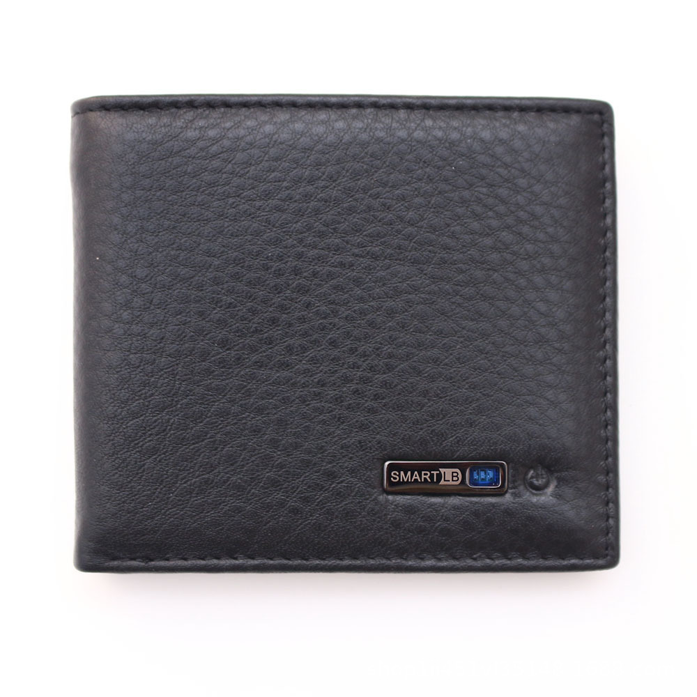 The First Layer Of Leather Smart Wallet Bluetooth Anti-theft And Anti ...