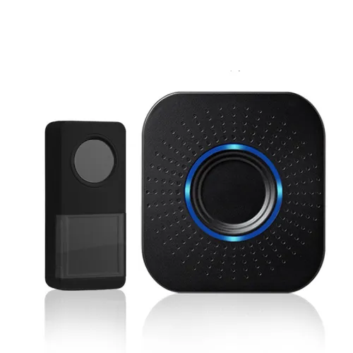 Color: Black, style: Transmitter and receiver-UK, power:  - Loud Home Smart Remote Control Wireless Doorbell