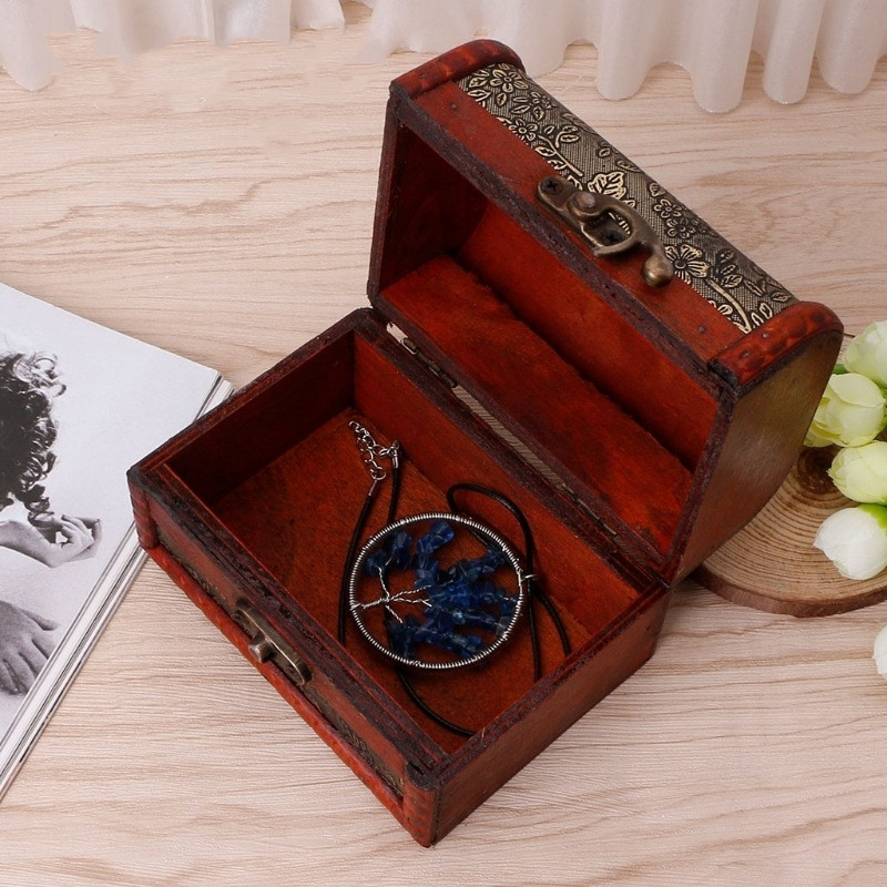 Small Vintage Treasure Box Style Jewelry Organizer