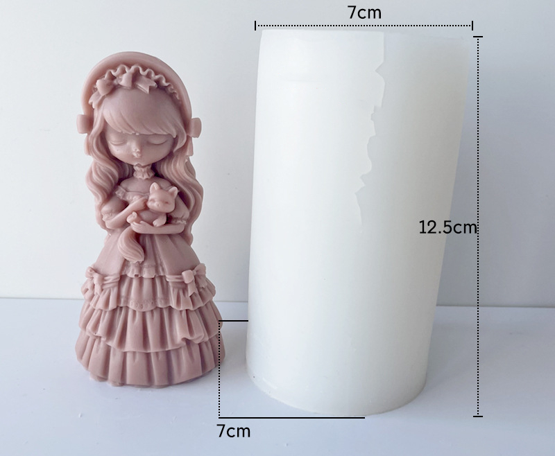 Home Aromatherapy Plaster Doll Ornament Mold