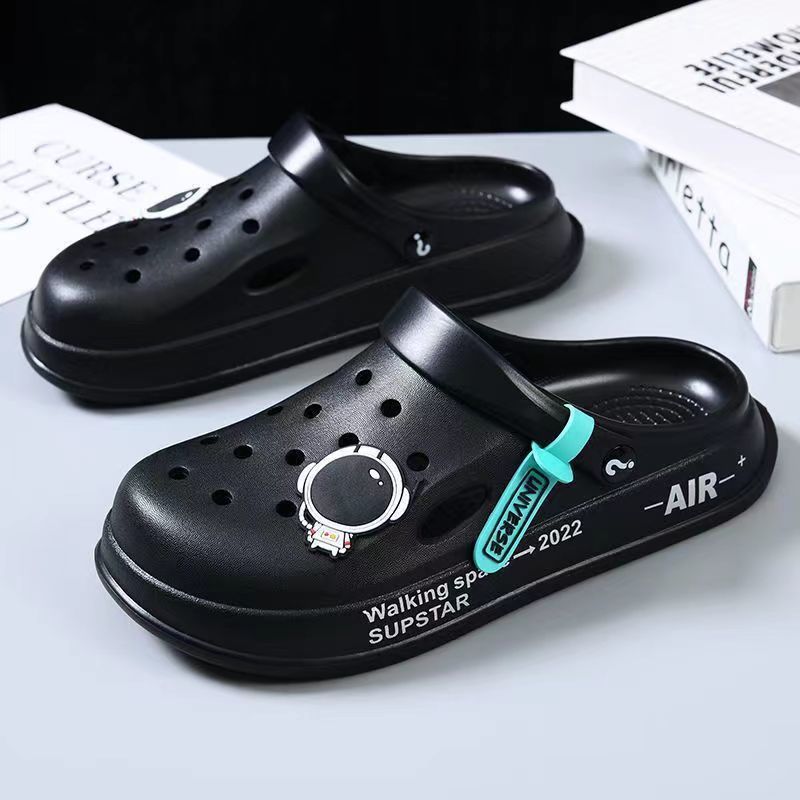 Summer Indoor Outdoor Astronaut Slippers Comfy Home Shoes and Garden Clogs - Picture 6 of 11