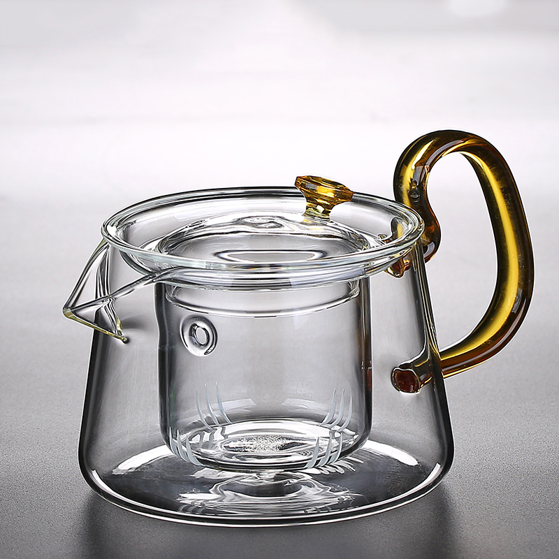 Nottingham glass tea kettle with glass infuser