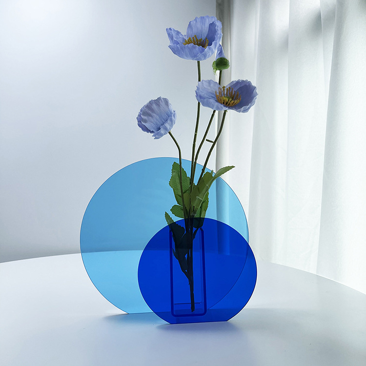 Desktop Decoration Color Acrylic Dry Vase - CJdropshipping