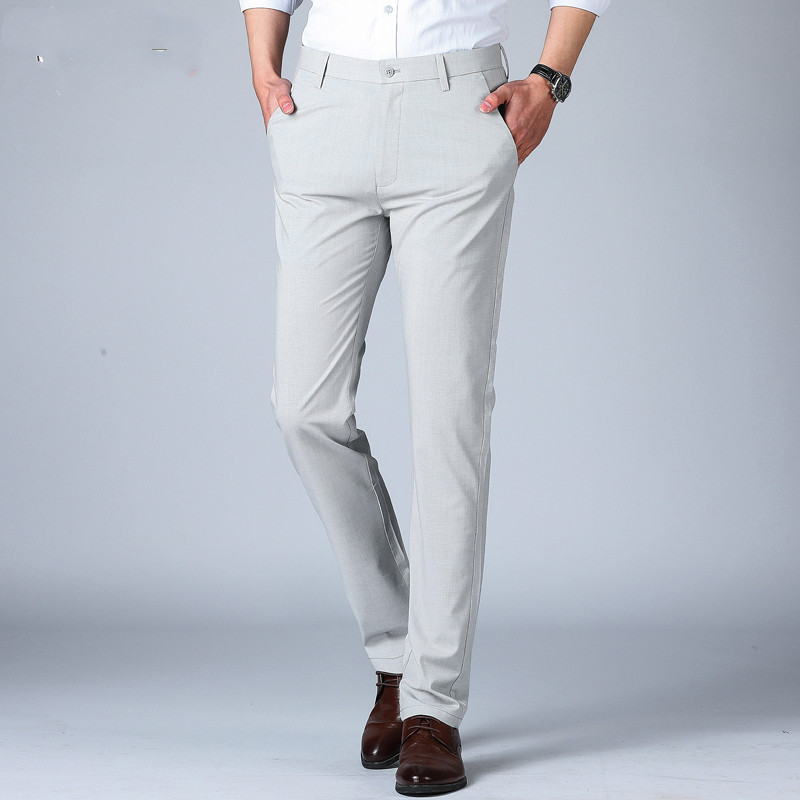 Woodpecker Middle-aged Thin Men''s Pants Summer Non Ironing ...