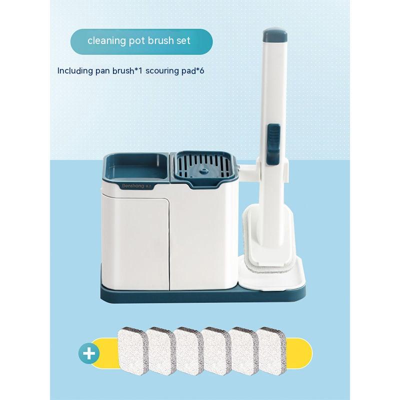 Summer Savings! WJSXC Home Cleaning Gadgets Clearance, Multifunctional  Disposable Pot Brush, Automatic Liquid Adding, Cleaning Cloth, Dishwashing