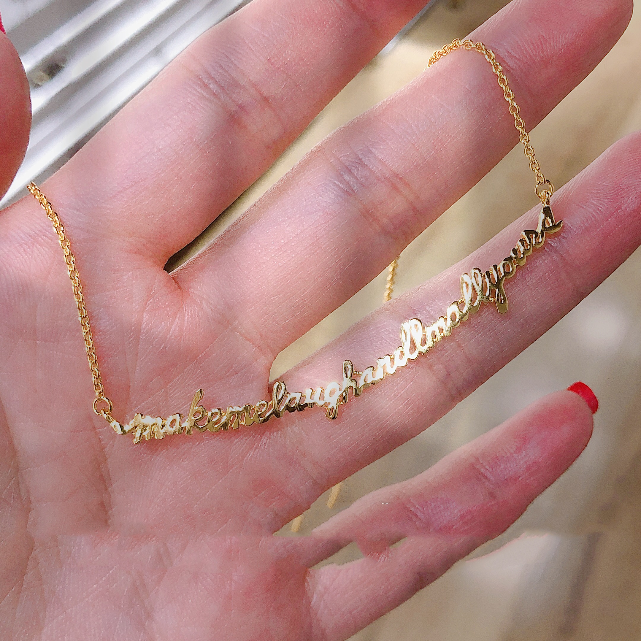 English Nonsense Necklace Letter Smile
