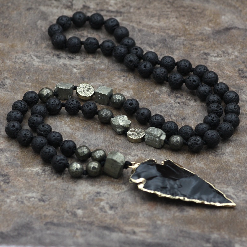 70f8f225 e191 4e5a a86c 40266060d129 - Colorful stone beads crystal bud tassel necklace