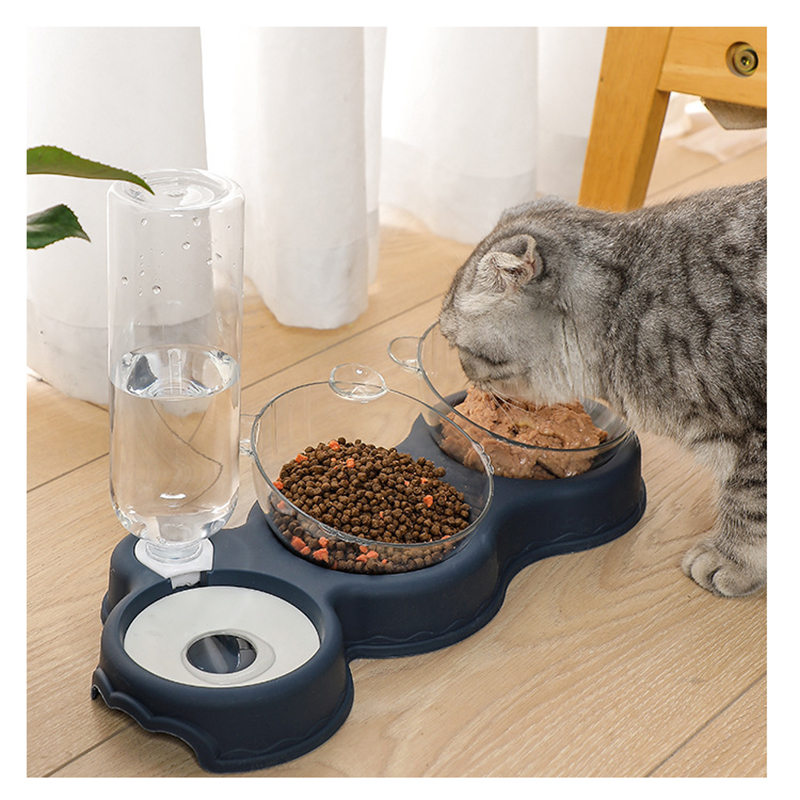 Pet Supplies Cat Double Bowl Automatic Drinking Water CJdropshipping
