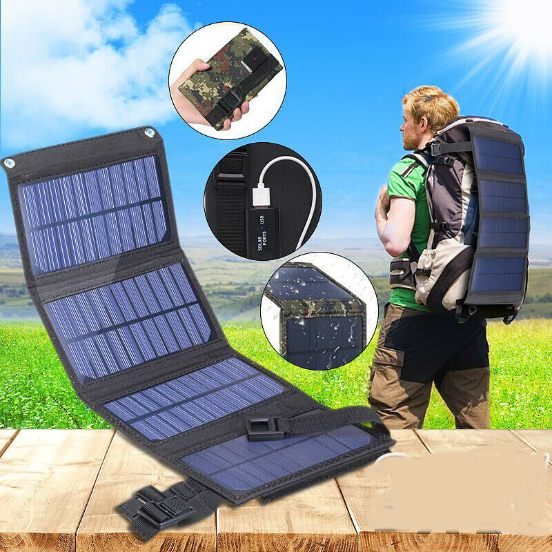 USB Interface 20W5V Portable Solar Foldable Battery Panel CJdropshipping