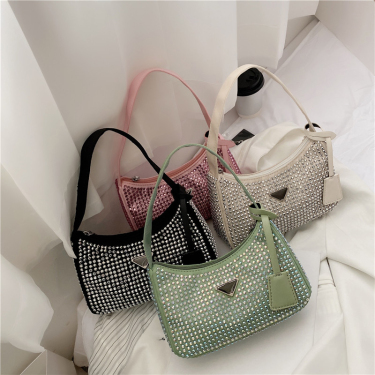 Square Bag Shoulder Bag Texture Messenger Bag Handbag—3