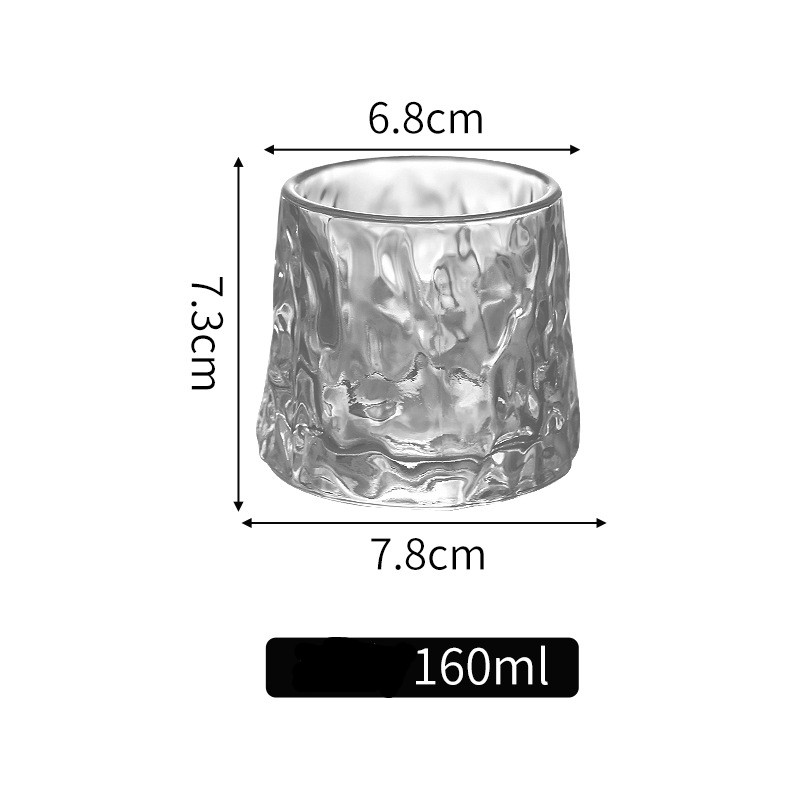 French crystal whisky glass 1a