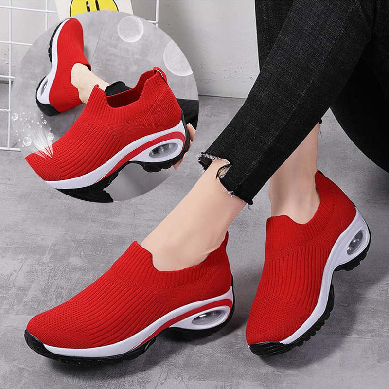 Sneakers Women Air Cushion Mesh Breathable Running Sports Shoes CJdropshipping
