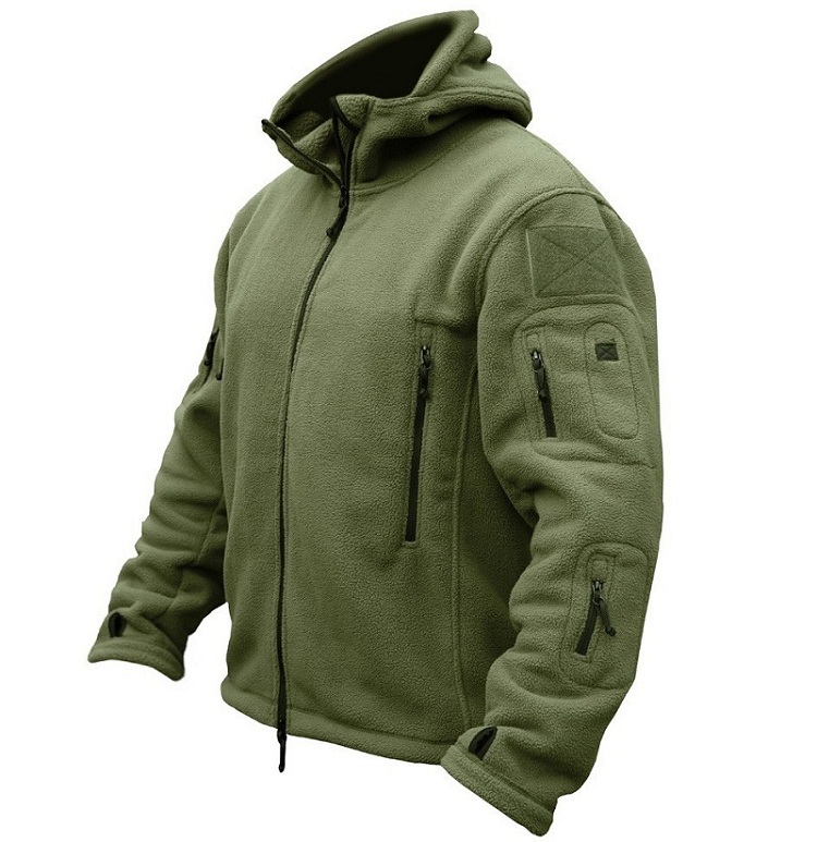 military fleece jacket Green