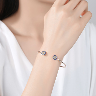 Tongzhe S925 Silver Bracelet Factory Direct Cross-border Hot Bangle Bracelet  In Spot—2