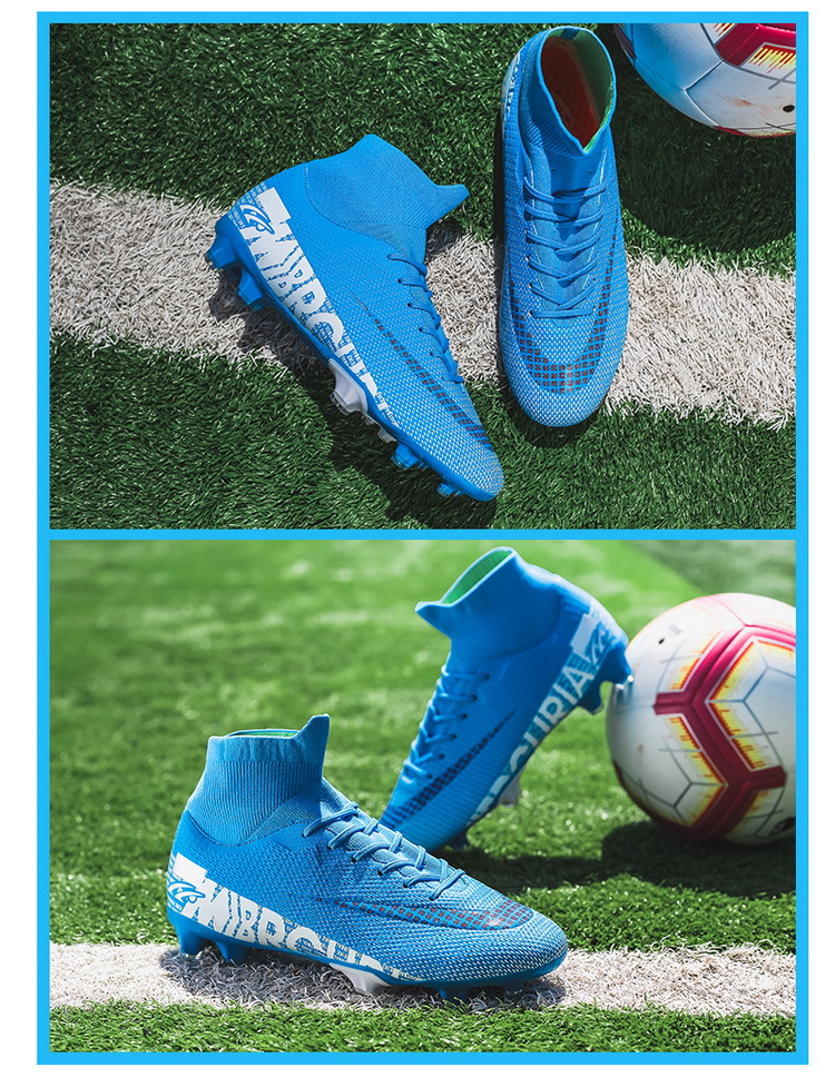74d3122a b136 4274 91d3 eca66069f4f5 - Outdoor Men Boys Soccer Shoes Football Boots High Ankle Kids Cleats Training Sport Sneakers