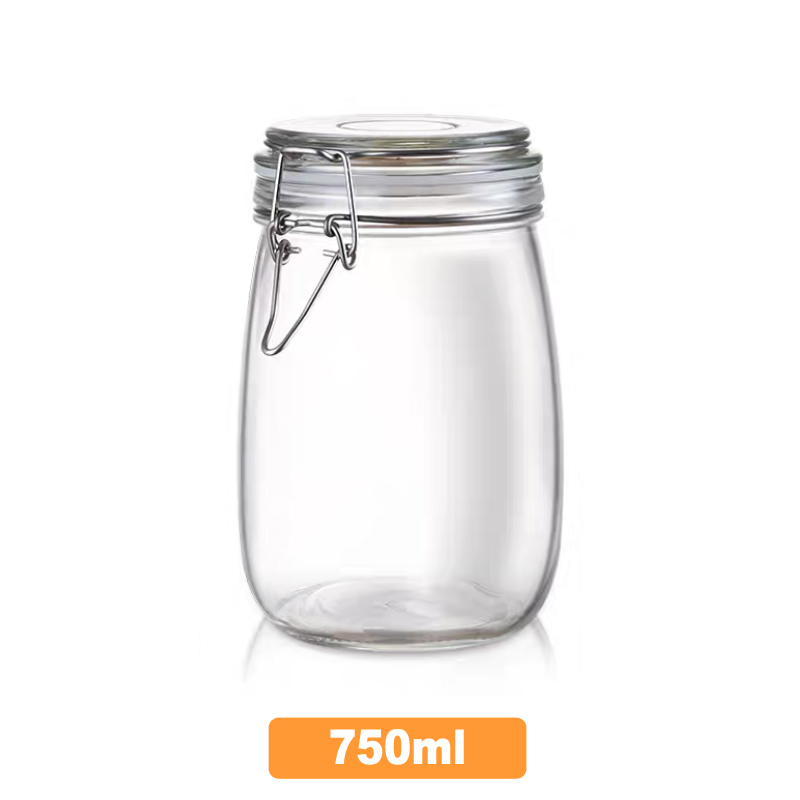 Glass jars in 750ml