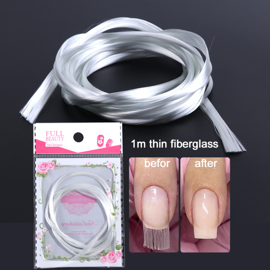 Fiber Nails Art Fiberglass Nail Extension Tips Gel with Scraper Acrylic  Manicure Tool | Fiberglass nails, Nail extensions, Nail extensions acrylic