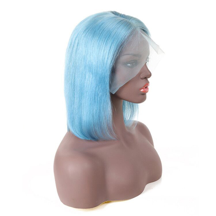 Colorful Short Bob Wigs Human Hair 