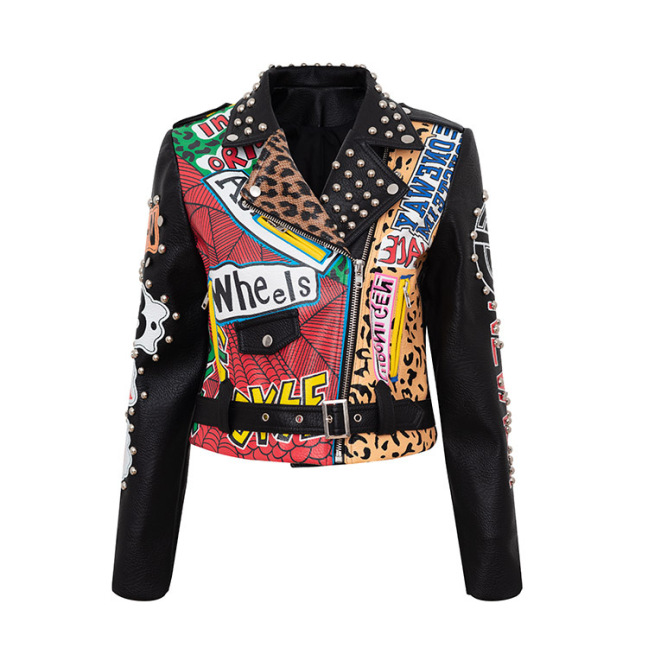 Discount price
  $94.97
  
  Flash Sale
  
  Chain Leather Jacket Printed Half Collar Stud Cropped Top Slim
  
  Select
  Color/Size
  
  After-sales Policy
  
  Details
  Product information:
  Material:Imitation leather
  Style:Punk
  Colour:BLACK
  
  Size Information:
  Size: S/M/L/XL/XXL/3XL
  Unit：CM
  
  Size	Lenght
  Bust	Shoulder	Sleeve	
  S	45	84	36	59	
  M	46	88	37	60	
  L	47	92	38	61	
  XL	48	96	39	62
  XXL	49	100	40	63	
  
  UNIT:CM					
  
  Note:
  1. Asian sizes are 1 to 2 sizes smaller than European and American people. Choose the larger size if your size between two sizes. Please allow 2-3cm differences due to manual measurement.
  2. Please check the size chart carefully before you buy the item, if you don't know how to choose size, please contact our customer service.
  3.As you know, the different computers display colors differently, the color of the actual item may vary slightly from the following images.
  
  
  Packing list:
  
  COAT*1
        
        Shop the latest women's clothing collections from Nordstrom, Fashion Nova, Walmart, and other top women's clothing stores. Find the perfect outfit at a great price with our selection of clearance women's clothing and clothing on sale. Discover the best deals on women's apparel and outfits for women with our clothing sales online. From trendy fashion pieces to timeless classics, we've got the perfect outfit for any occasion.