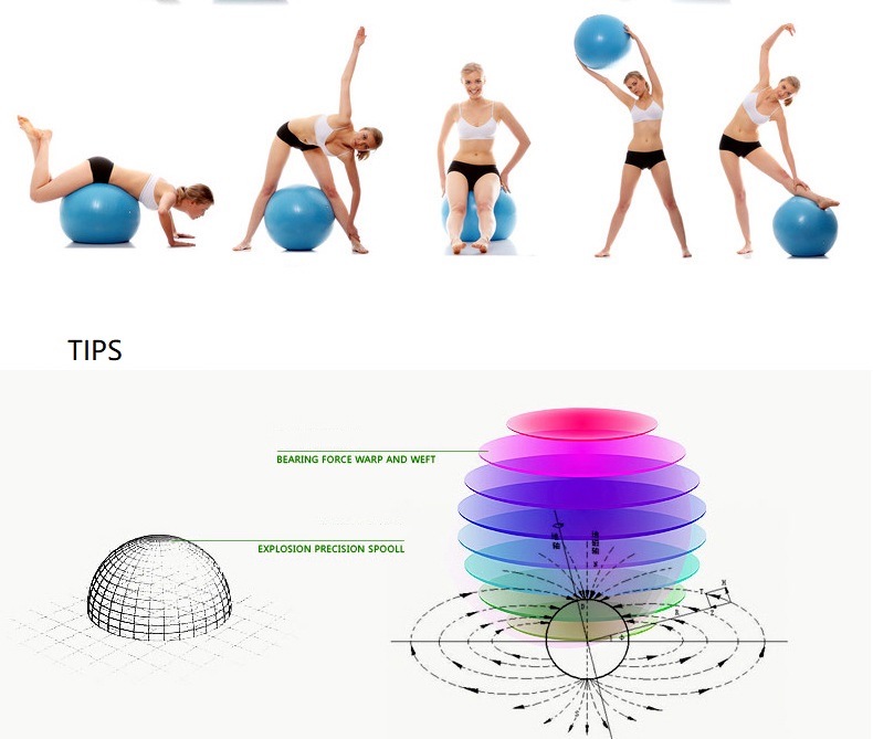 Yoga Hip-thickening Ball thick explosion-proof children's ball pat ball yoga ball Pilates ball
