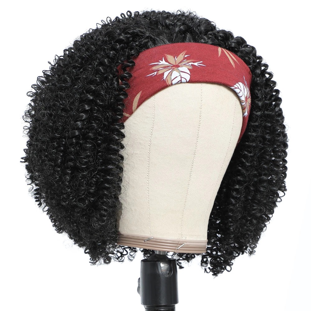 Synthetic Afro Kinky Headband Wig For Black Women