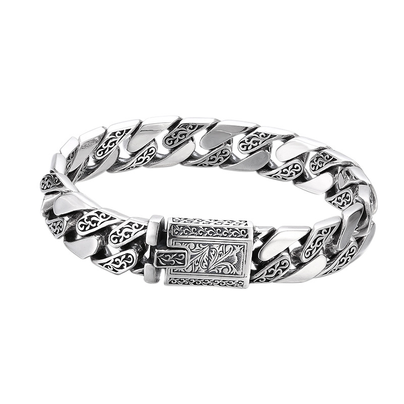 S925 sterling silver Cuban bracelet