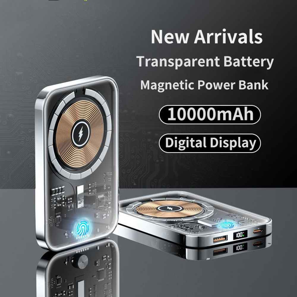 Wireless Power Bank 10000mah 22.5W Fast Charge Magnetic External Batter For Cell - Picture 7 of 7