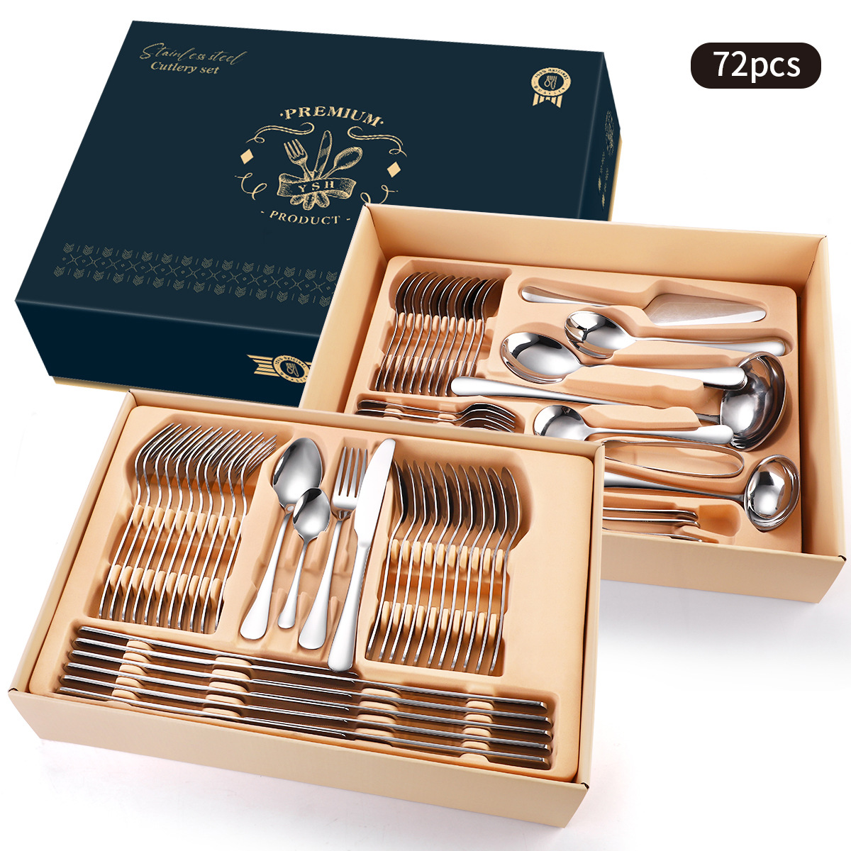 Stainless Steel Tableware Gift Box Set CJdropshipping