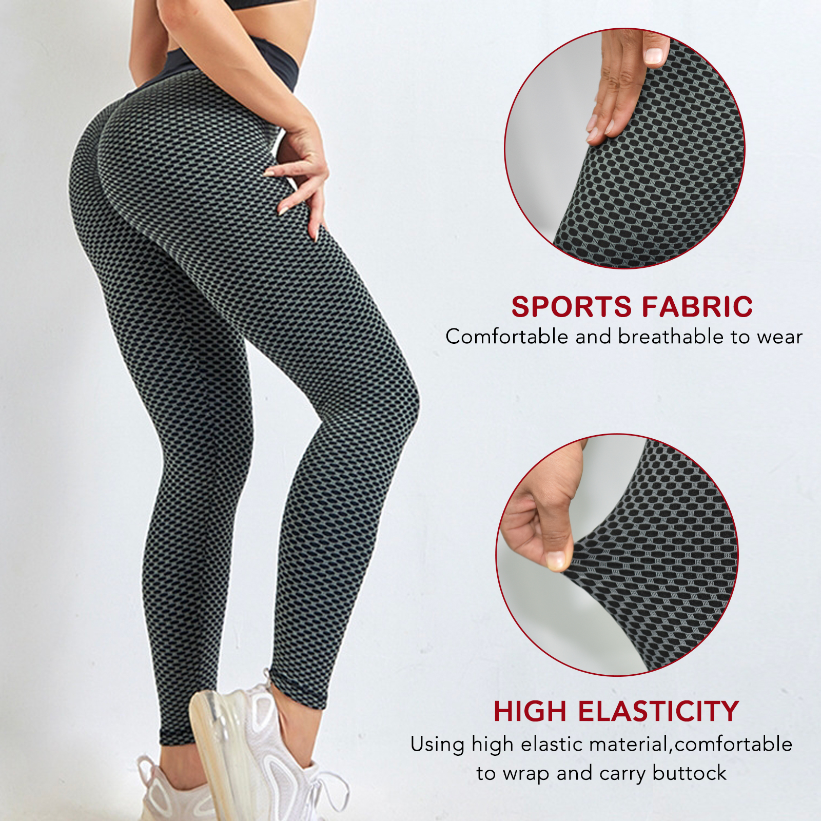 TikTok Leggings Women Butt Lifting Workout Sports High Waist Yoga Pant –  Barbell Baddy