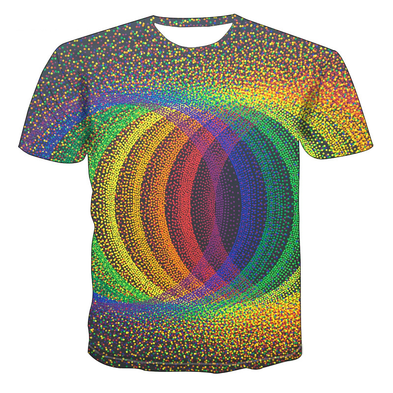 Sea Wave Digital Print T-shirt Breathable - CJdropshipping