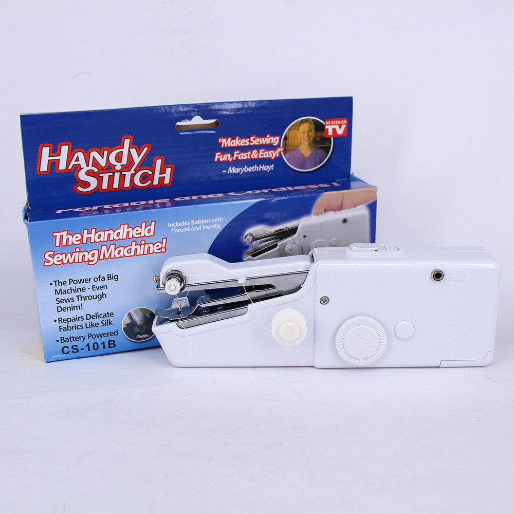 Mini Portable Hand Sewing Machine Quick Handy Stitch Sew Needlework  Cordless Clothes Joann Fabrics Online Household Electric From My_story,  $8.28