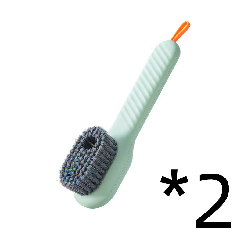 Multifunctional Soft-bristled Shoe Brush Long Handle Brush Automatic Liquid Addi