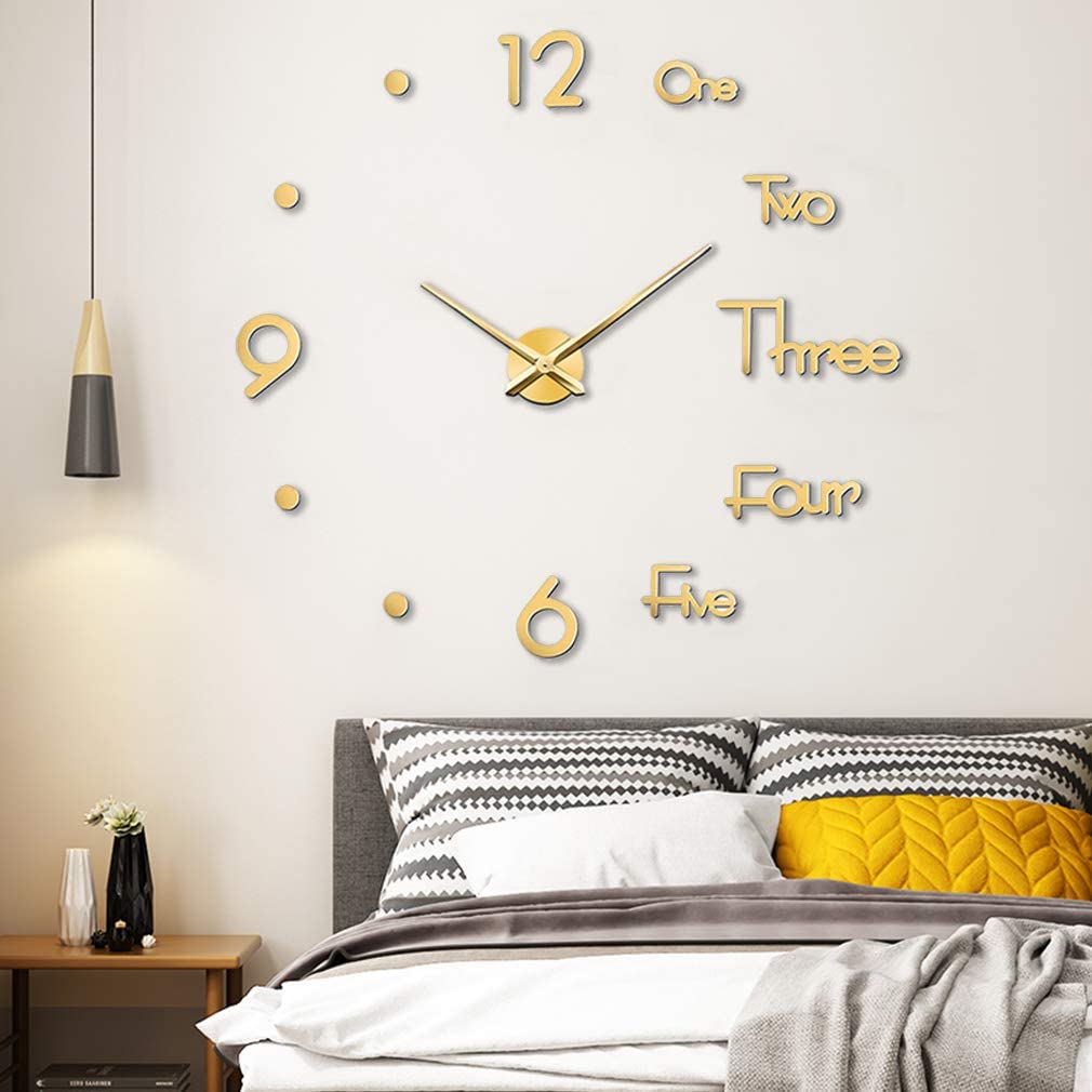 82763955 1168 4bc2 8576 2e39811d6d82 - Large 3D Frameless Wall Clock Stickers DIY Wall Decoration for Living Room Bedroom Office