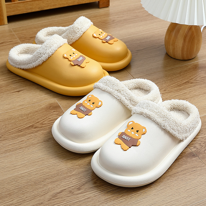 Cute Waterproof Cotton Casual Slippers Women