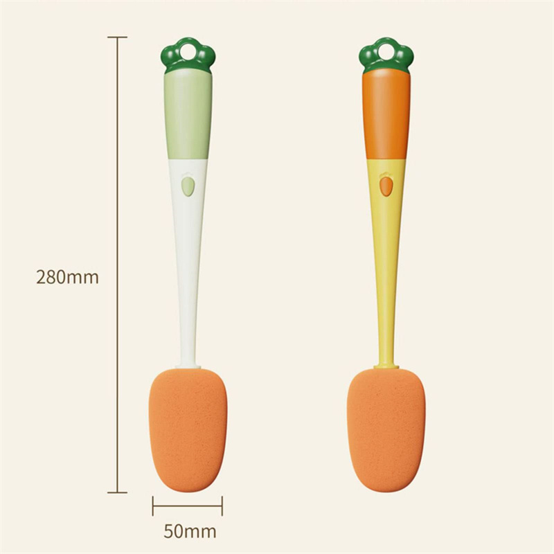 Multifunctional Cup Washer Brush Long Handle Carrot Water Bottle Cleaning Brush - 53 - Smart and Cool Stuff