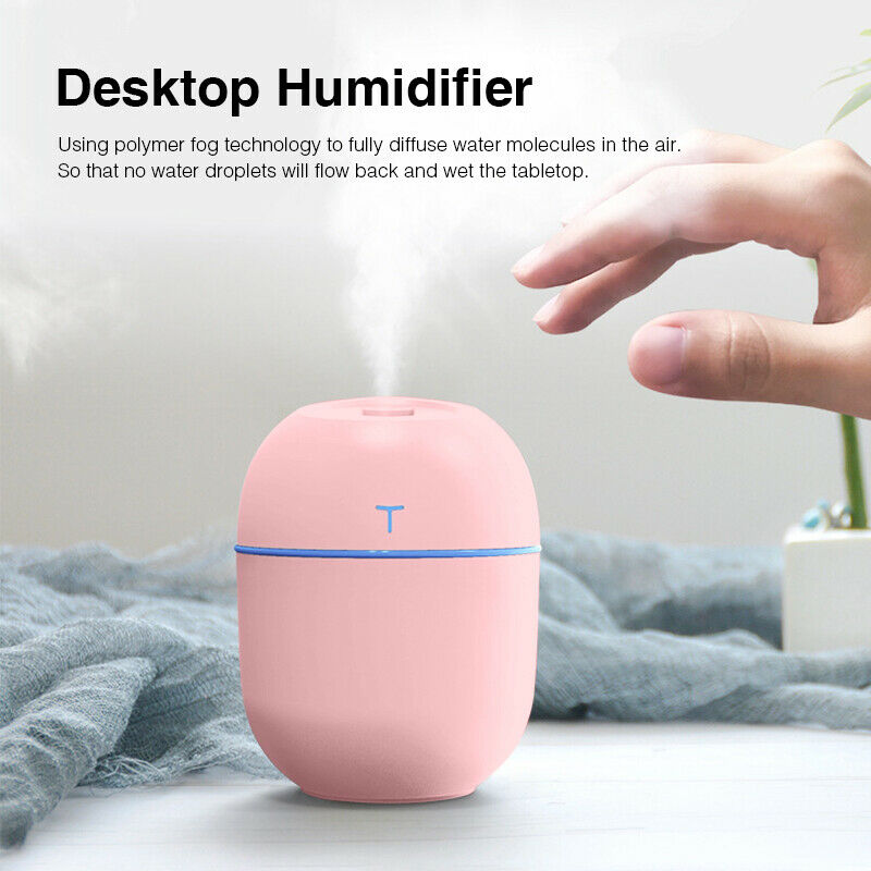 Air Humidifier Mini Ultrasonic USB Essential Oil Diffuser Car Purifier ...