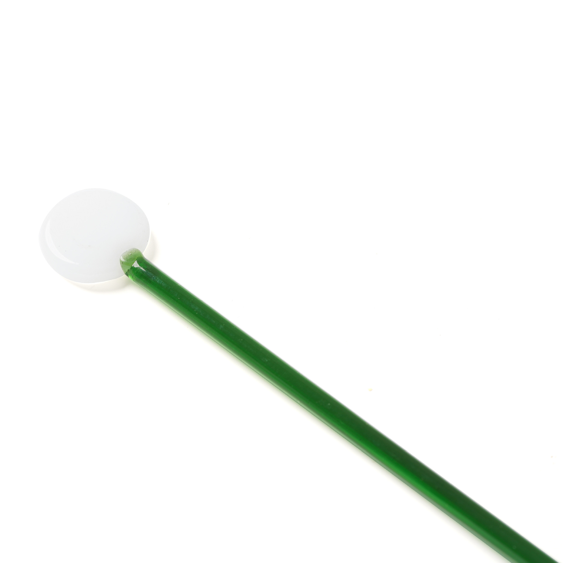 Lollipop cocktail stirring rod white and green