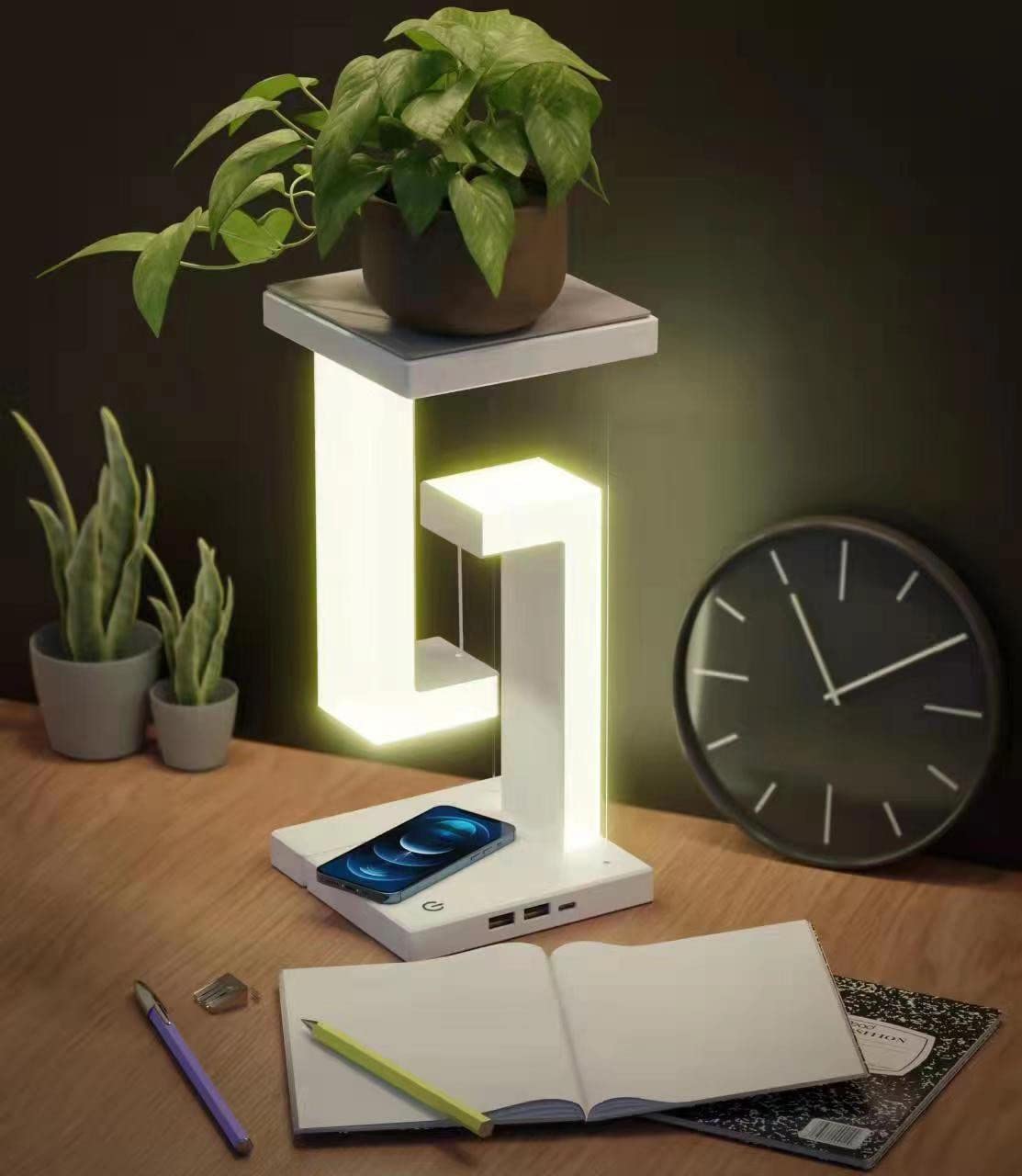 Wireless Charging Suspension Floating Table Lamp 9