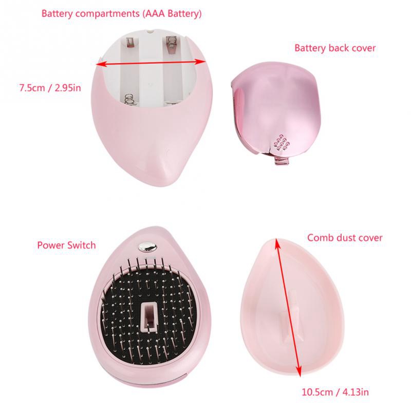 Electric Ionic Magnetic Massage Portable Hairbrush