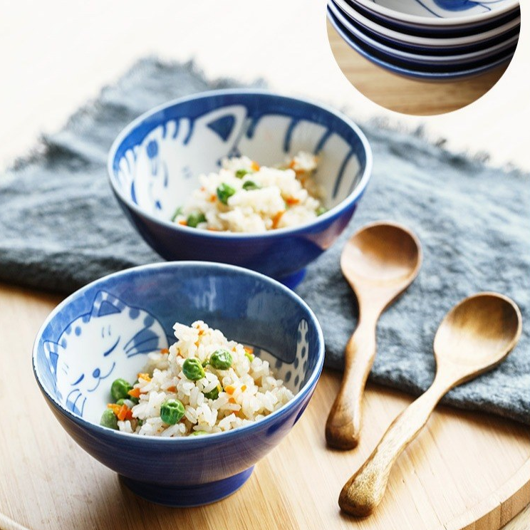 Japanese Style Cat Ceramic Japanese Bowl CJdropshipping