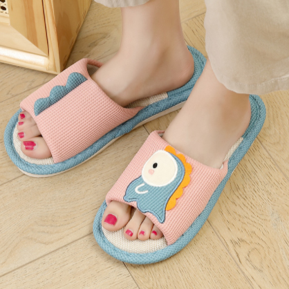 Girls Summer Cartoon Dinosaur Slippers Indoor Non-slip