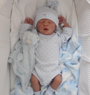 17.5 inches Beau Realistic Reborn Baby Girl Doll