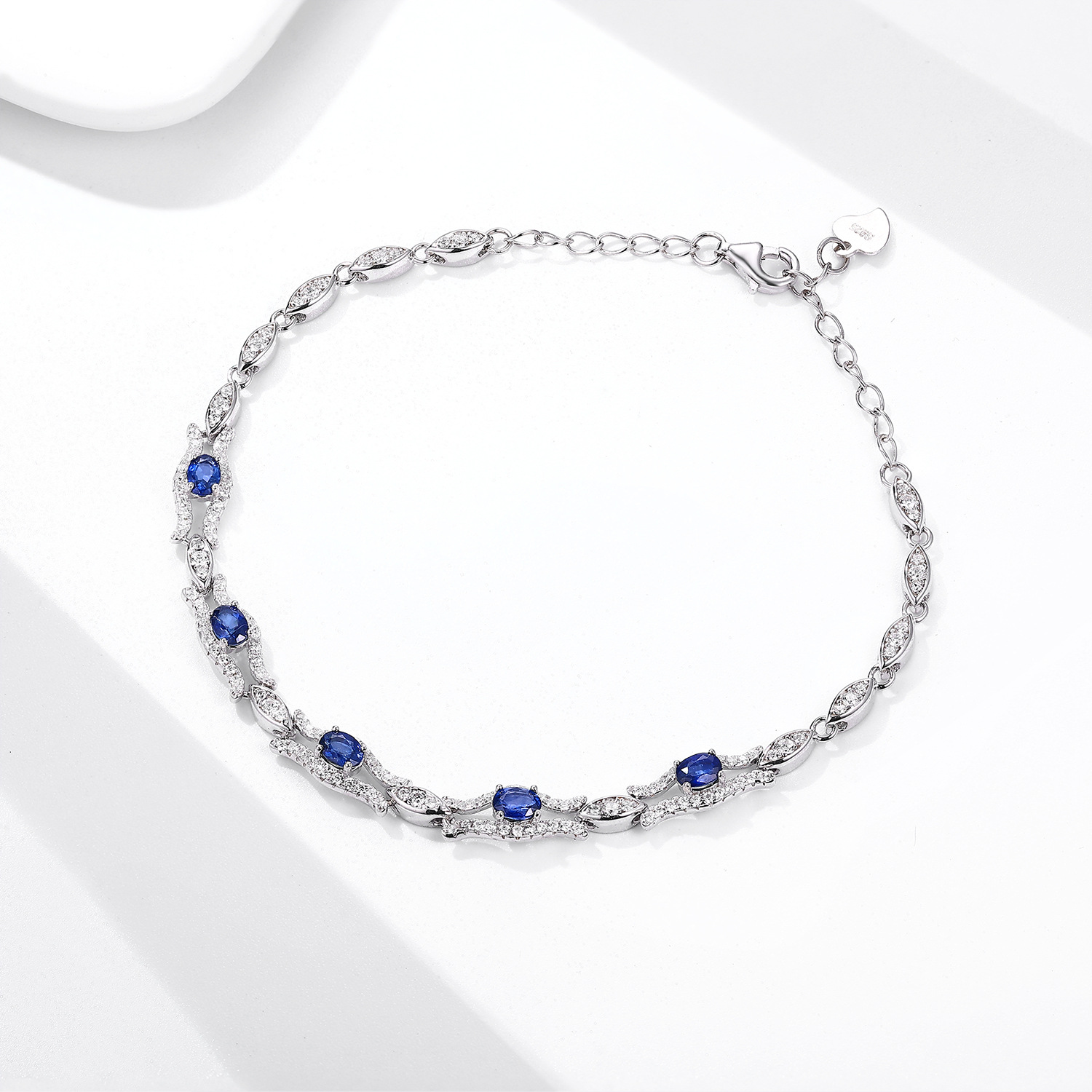 oval sapphire bracelet