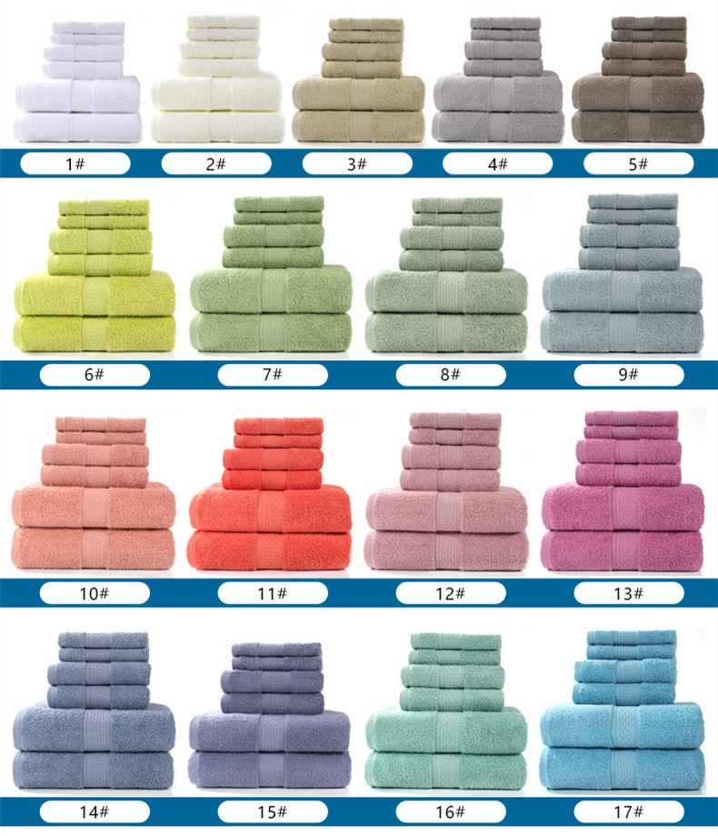 8b55dc09 fb6e 40c1 8a87 3a4a268a9ec4 - Cotton absorbent towel set of 3 pieces and 6 pieces