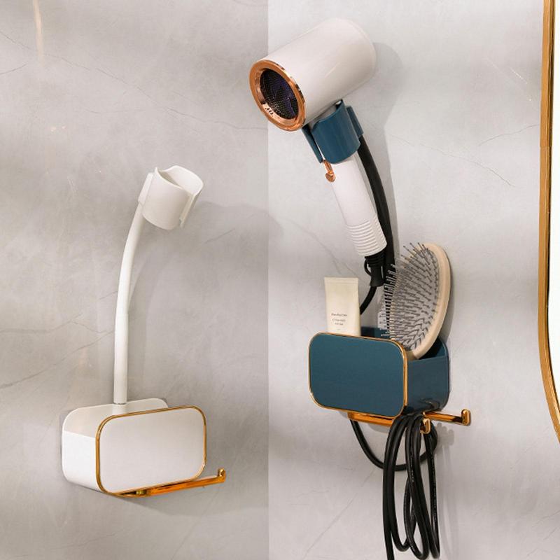 Shelf For Household Bathroom Blow Dryer Without Punching CJdropshipping