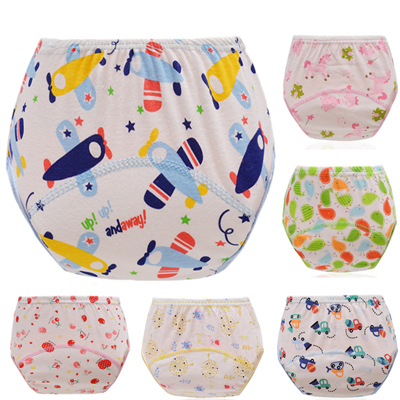 Baby Pull-ups Baby Breathable Bulky Underpants Diaper Training Pant ...