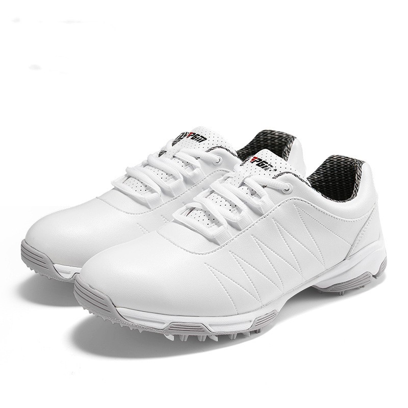 Women's Spin Button Laces Waterproof Golf Shoes | Anti-sideslip Sneakers