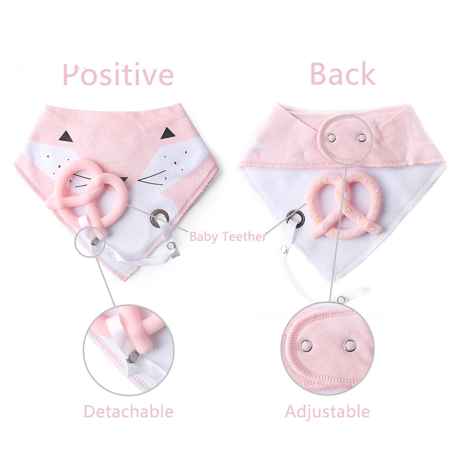 "Set of cotton bibs for infants - cute and practical essentials for everyday use"
