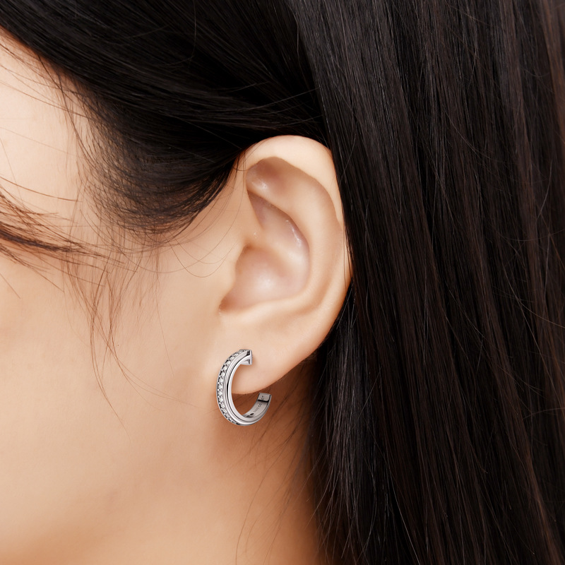 Feminine Silver Hoop Earrings