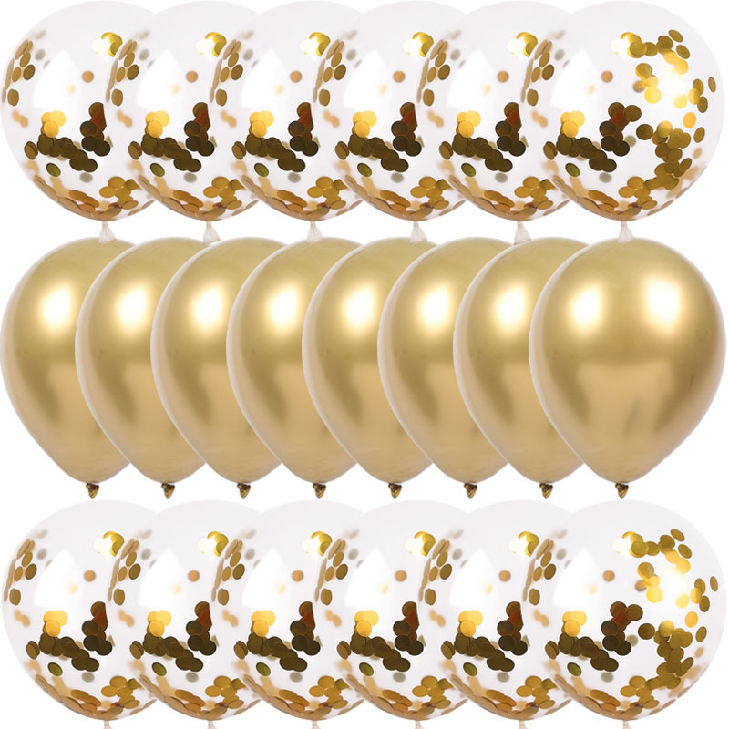 Party Sequined Metal Balloons Set